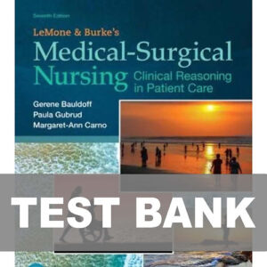 Cover of LeMone and Burke's Medical-Surgical Nursing 7th Edition Test Bank