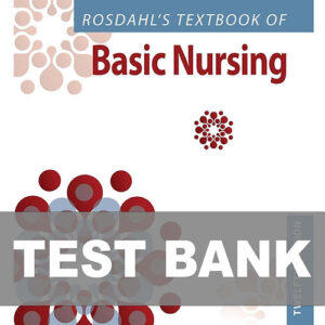 Rosdahl's Textbook of Basic Nursing 12th Edition textbook cover.