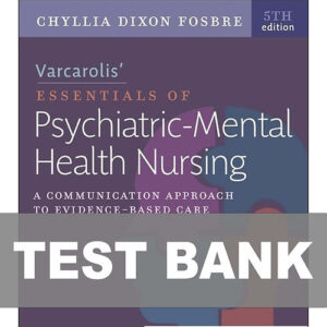 Varcarolis' Essentials of Psychiatric Mental Health Nursing 5th Edition textbook cover.