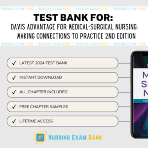 Davis Advantage for Medical-Surgical Nursing 2nd Edition Test Bank Cover