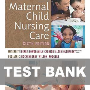 Maternal Child Nursing Care 6th Edition 9780323549387 Test Bank cover