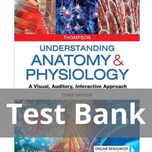 "Understanding Anatomy & Physiology 3rd Edition Thompson Test Bank Cover"