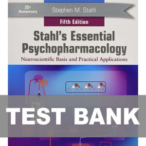 Stahl's Essential Psychopharmacology 5th Edition textbook cover.