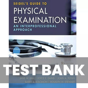 Seidel's Guide to Physical Examination 9th Edition textbook cover.