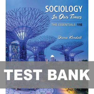 Sociology in Our Times 11th Edition Kendall textbook cover.