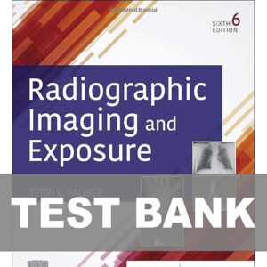 Radiographic Imaging and Exposure 6th Edition textbook cover.