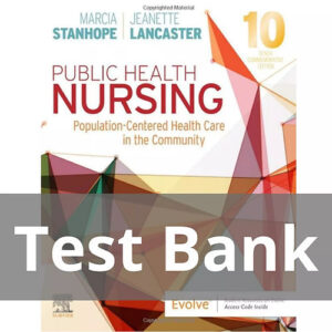 Public Health Nursing 10th Edition Stanhope textbook cover.