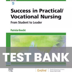 Success in Practical/Vocational Nursing 9th Edition textbook cover.