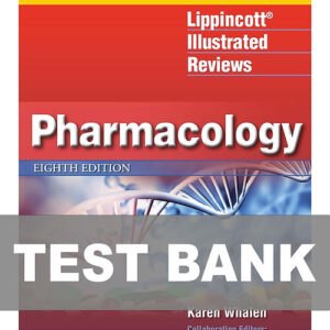 Cover of Lippincott Illustrated Reviews Pharmacology 8th Edition Test Bank