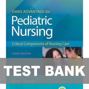 Davis Advantage Pediatric Nursing Test Bank 3rd Edition Cover