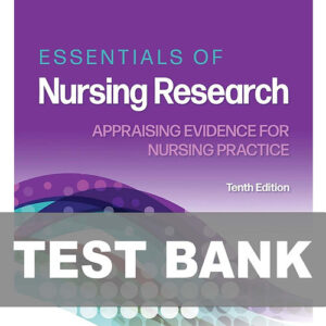 Essentials of Nursing Research 10th Edition Test Bank Cover