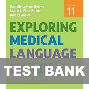 Exploring Medical Language 11th Edition Test Bank Cover