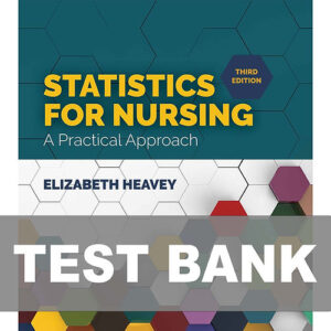 Statistics for Nursing A Practical Approach 3rd Edition textbook cover.