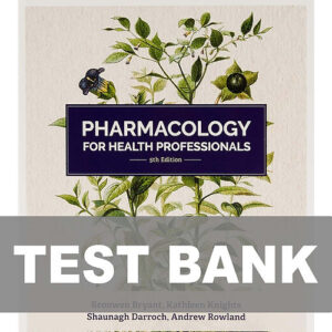 Pharmacology for Health Professionals 5th Edition textbook cover.