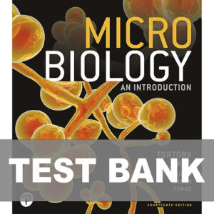 "Microbiology An Introduction 14th Edition Tortora Test Bank Cover"