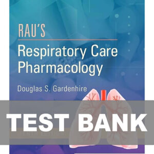 Rau's Respiratory Care Pharmacology 10th Edition textbook cover.