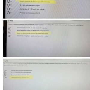 HESI Med-Surg RN 2023 Test Bank Screenshots