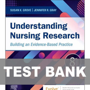 Understanding Nursing Research 8th Edition Susan K. Grove textbook cover.