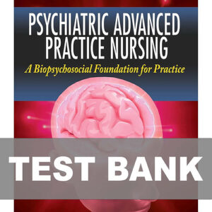 Psychiatric Advanced Practice Nursing Test Bank cover image.