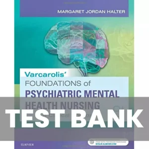 Varcarolis Foundations of Psychiatric Mental Health Nursing 8th Edition textbook cover.