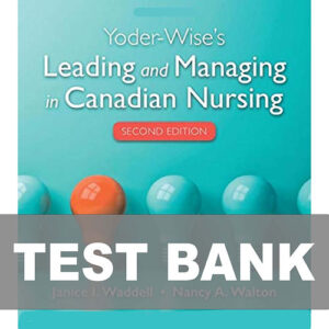 Yoder-Wise's Leading and Managing in Canadian Nursing 2nd Edition textbook cover.