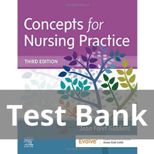 Cover image of "Concepts For Nursing Practice 3rd Edition Test Bank" for nursing students.