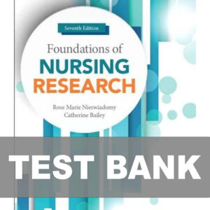 Foundations of Nursing Research 7th Edition Test Bank Cover