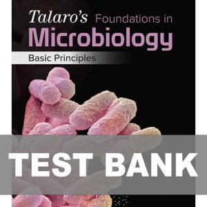 Talaro's Foundations in Microbiology 12th Edition textbook cover.