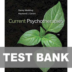 Current Psychotherapies 11th Edition Test Bank Cover