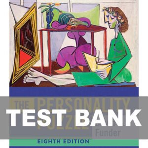 The Personality Puzzle 8th Edition textbook cover.