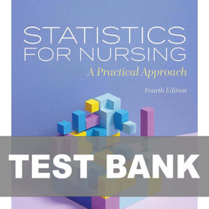 Statistics for Nursing A Practical Approach 4th Edition textbook cover.