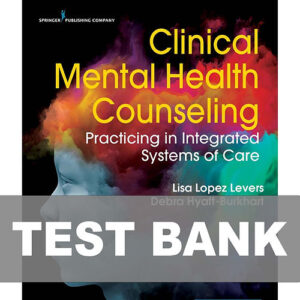 Cover image of "Clinical Mental Health Counseling Test Bank" with key practice questions to help mental health professionals assess their knowledge.