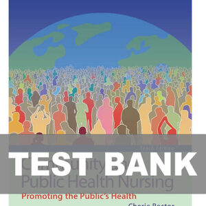 Cover image of "Community and Public Health Nursing 10th Edition Test Bank" for mastering public health nursing concepts.