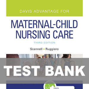 Davis Advantage for Maternal-Child Nursing Care 3rd Edition Test Bank Cover