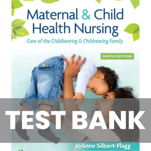 Maternal and Child Health Nursing 9th Edition Adele Pillitteri Test Bank cover