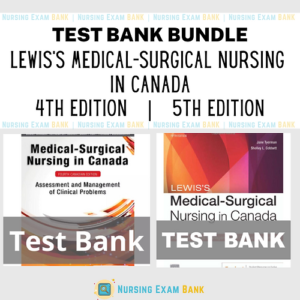 Cover of Lewis's Medical-Surgical Nursing in Canada Test Bank BUNDLE