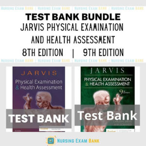 Physical Examination and Health Assessment JARVIS 9e & 8e Bundle Test Bank cover