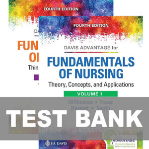 Davis Advantage for Fundamentals of Nursing 4th Edition Wilkinson Test Bank Cover